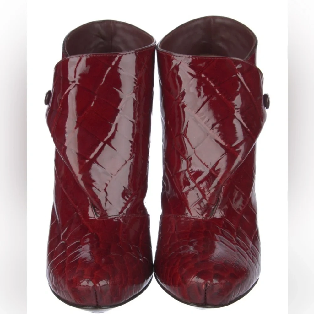 Louis Vuitton Patent Leather Booties